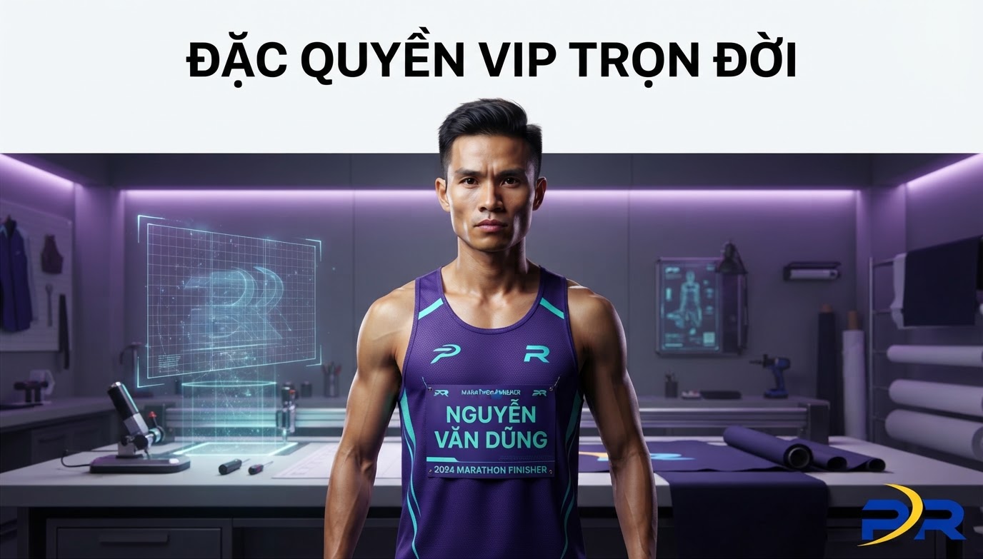 Đặc Quyền Thẻ Thành Viên PR SPORT VIP: Miễn Phí In Tên Và Số BIB Trọn Đời Cho Vận Động Viên