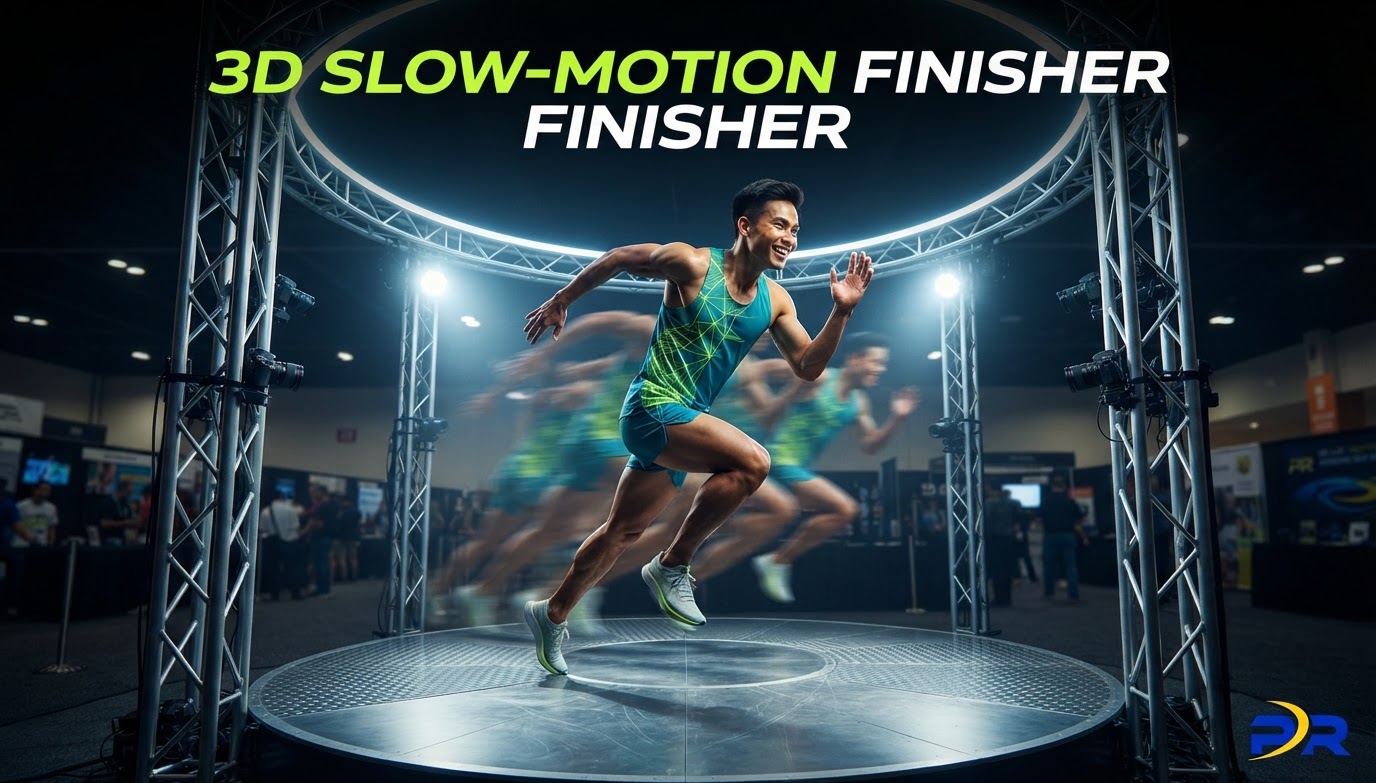 Tổ Chức Khu Vực Chụp Ảnh 3D Slow-Motion Vinh Danh Finisher Tại Ngày Hội Expo Giải Chạy: Trải Nghiệm Đột Phá Bùng Nổ Truyền Thông