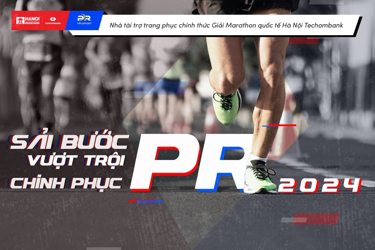 PR SPORT - Nhà tài trợ trang phục chính thức Giải Marathon Quốc tế Hà Nội Techcombank 2024