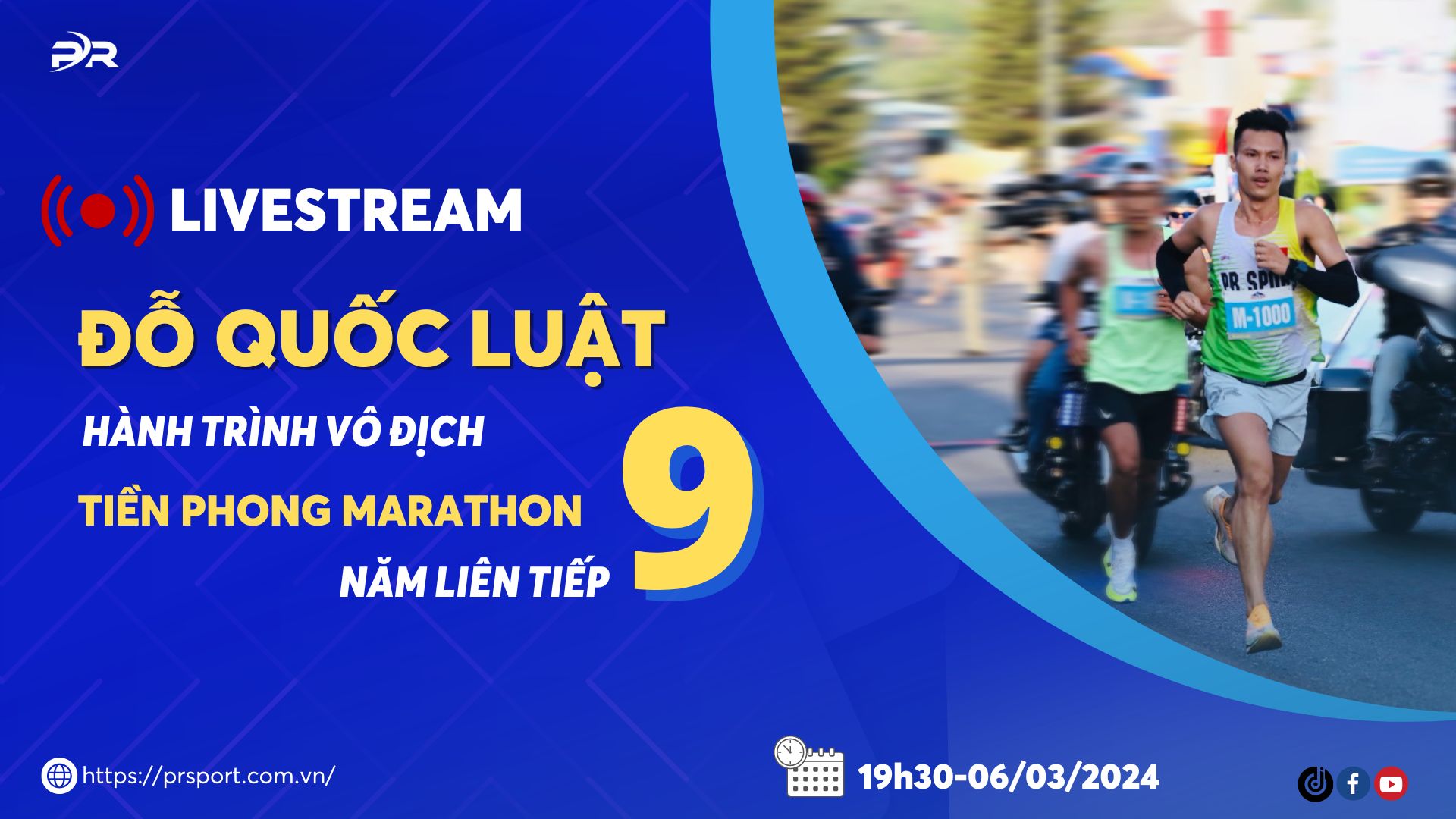 LIVESTREAM: TRÒ CHUYỆN CÙNG ĐỖ QUỐC LUẬT-HÀNH TRÌNH VÔ ĐỊCH TIỀN PHONG MARATHON 9 NĂM LIÊN TIẾP