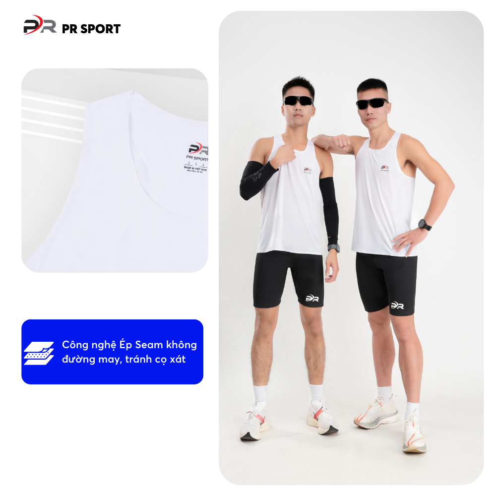 Thiết kế áo singlet trắng tinh ép nhiệt