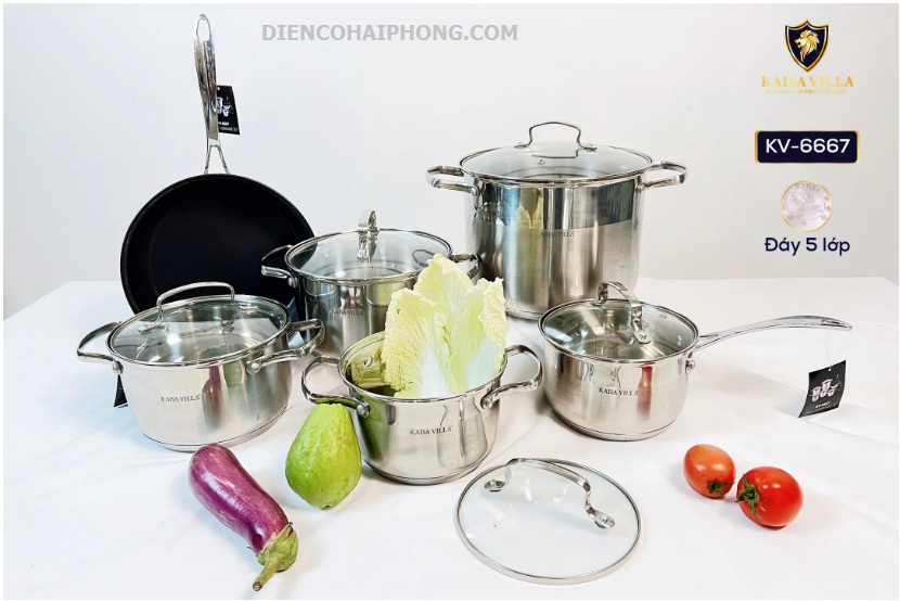 Bộ nồi inox KAISA VILLA KV-6667