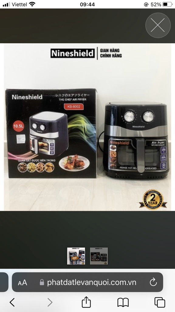 NỒI CHIÊN Nineshield