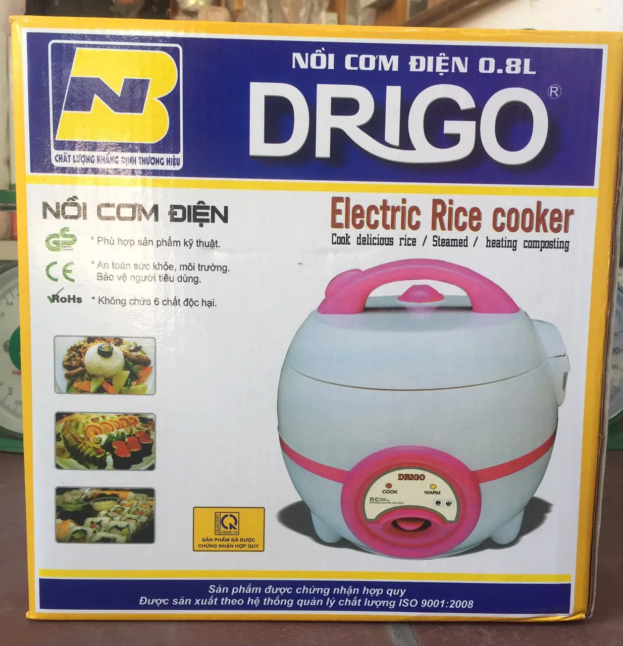 NỒI CƠM DRIGO 08D2