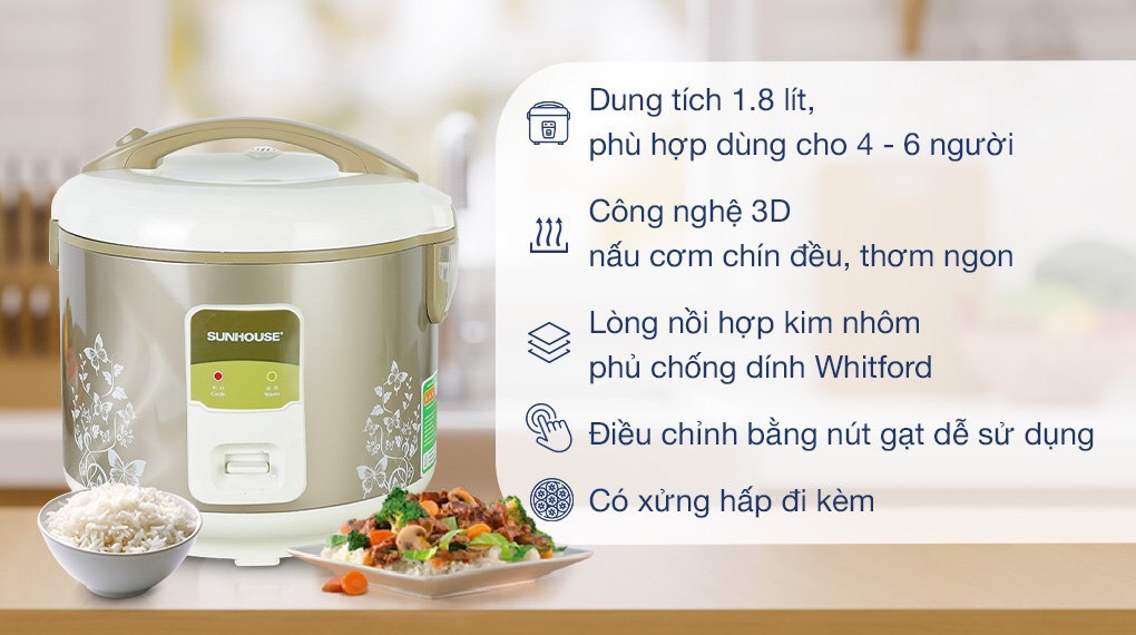 NỒI CƠM SUNHOUSE