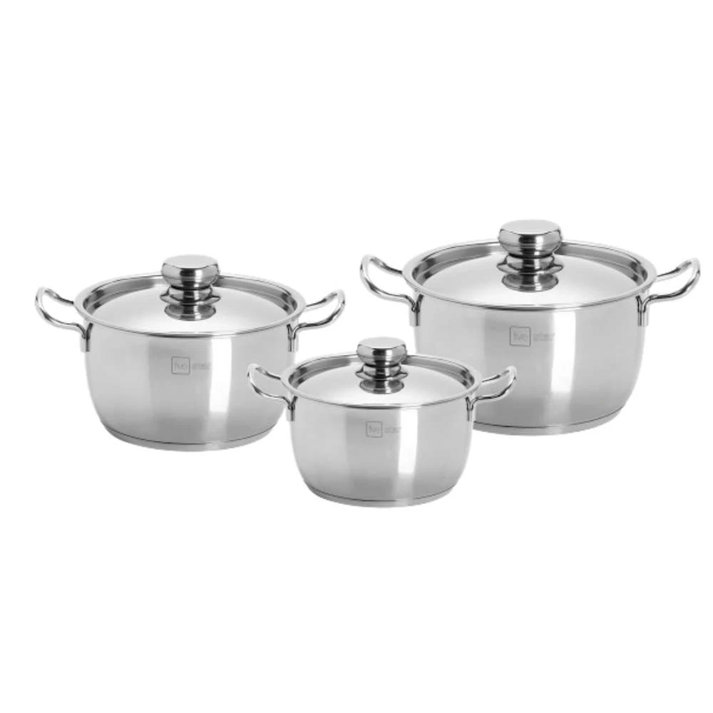 Bộ Nồi 3 Đáy Inox 430 Thân Cool Fivestar Nắp Inox FS-B3010