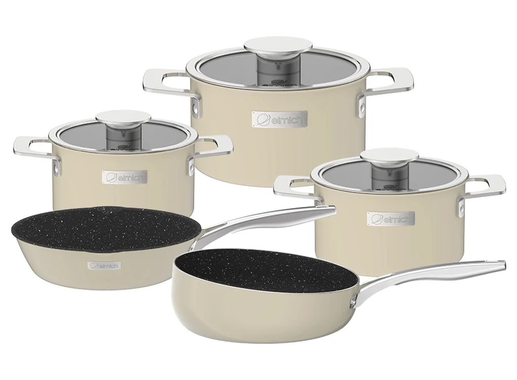 Bộ Nồi Inox 304 Cao Cấp Liền Khối Elmich Hera EL8239