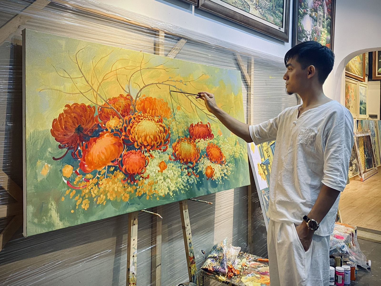 Họa sĩ, kiến trúc sư Lân Vũ: Người tâm huyết trong từng tác phẩm nghệ thuật