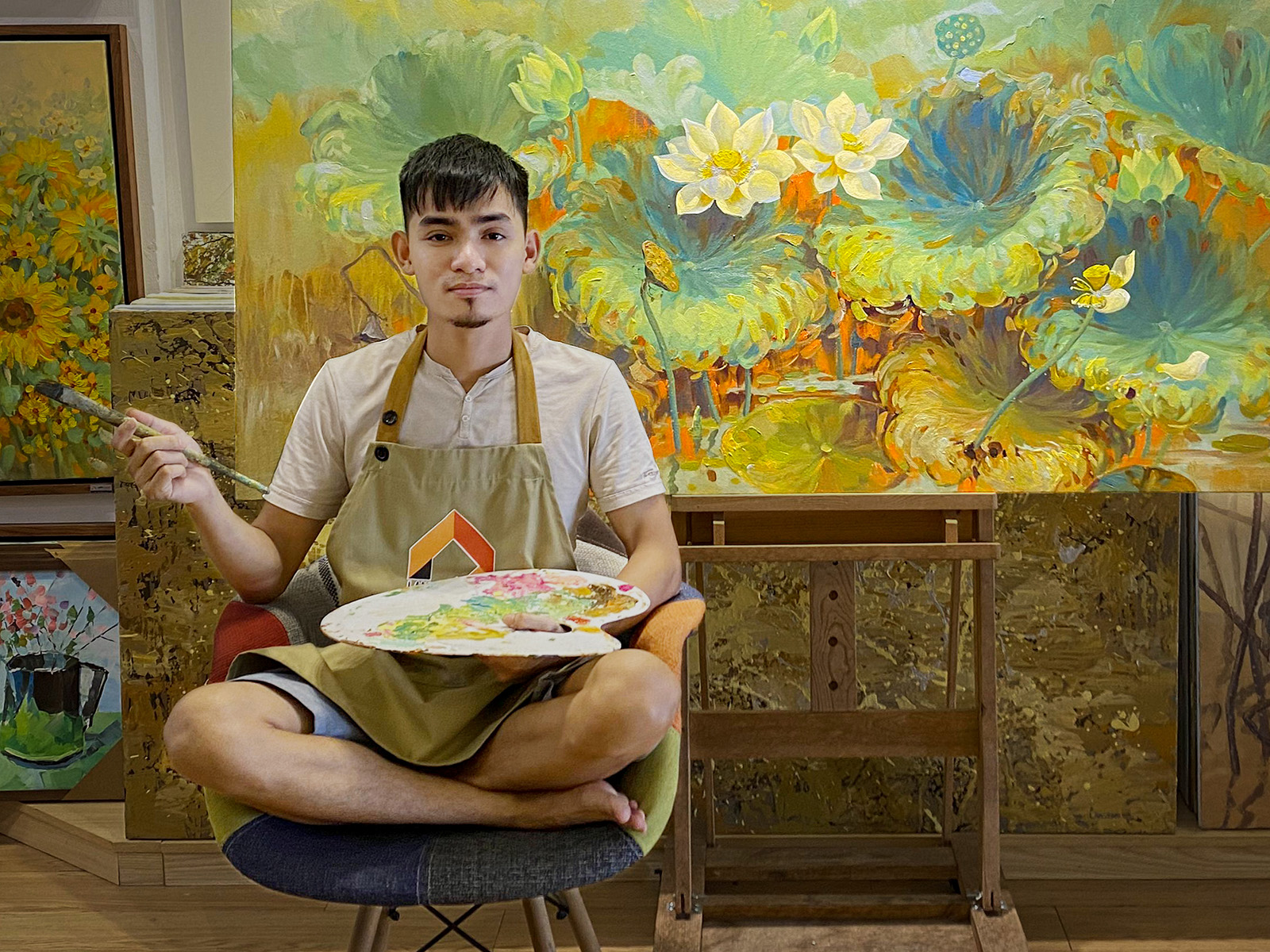 Họa sĩ Lân Vũ: Sen là tri kỷ tuyệt vời trong nghệ thuật