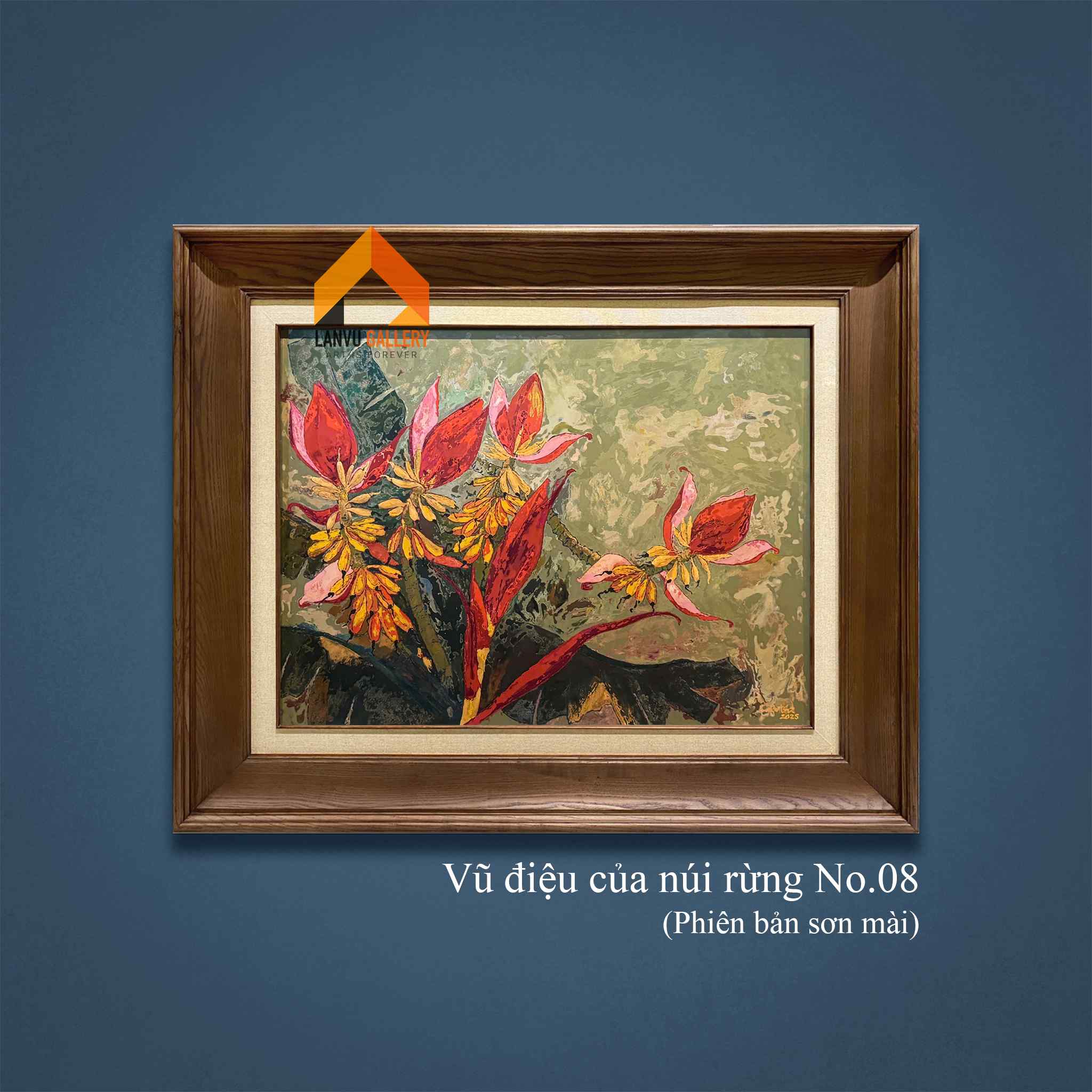 Vũ điệu của núi rừng No.08 (sơn mài)