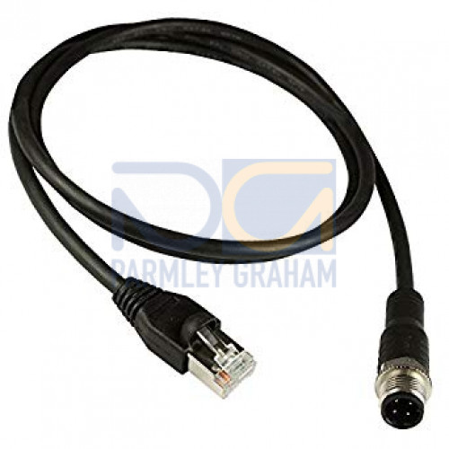 Ethernet Cable 3M M12 Male to RJ45