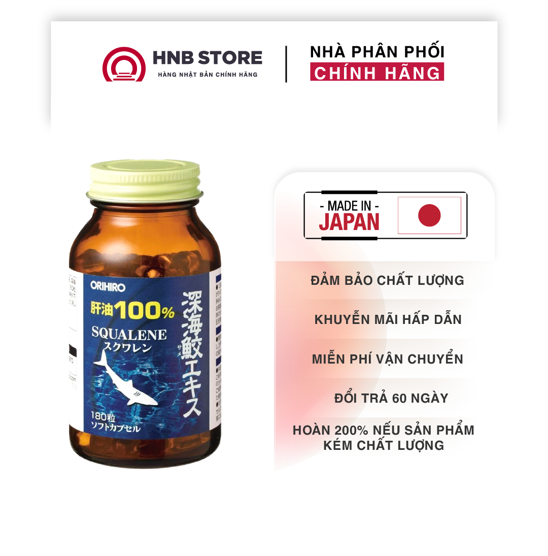 Viên Uống Dầu Gan Cá Mập Orihiro – Bảo Vệ Toàn Diện Sức Khỏe
