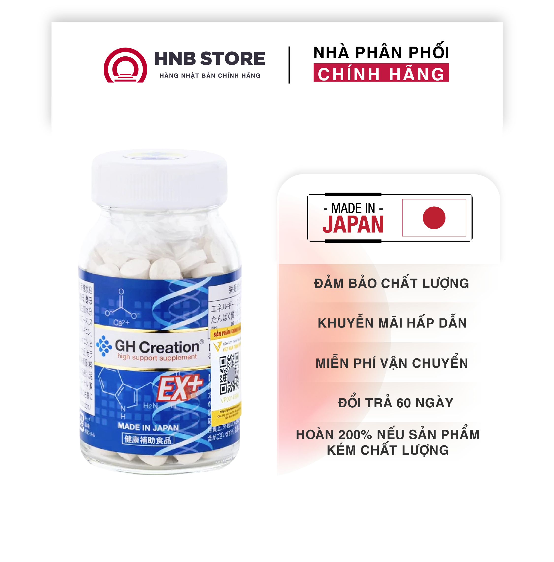 Viên uống tăng chiều cao GH Creation EX+ 270 viên