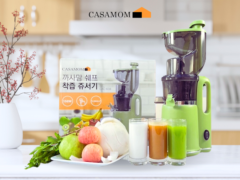 Dễ dàng với công thức nước ép khỏe dáng đẹp da nhờ máy ép chậm Casamom