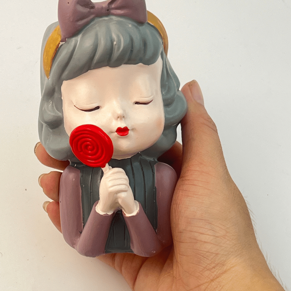 Chấu gốm cô bé và cây kẹo