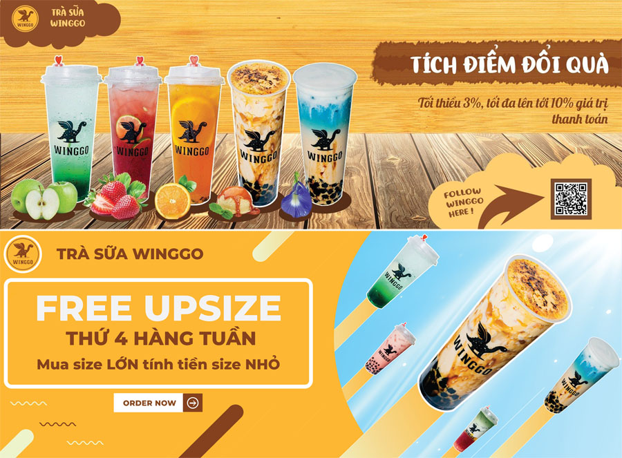 Hệ thống điểm bán, cửa hàng Trà sữa Winggo