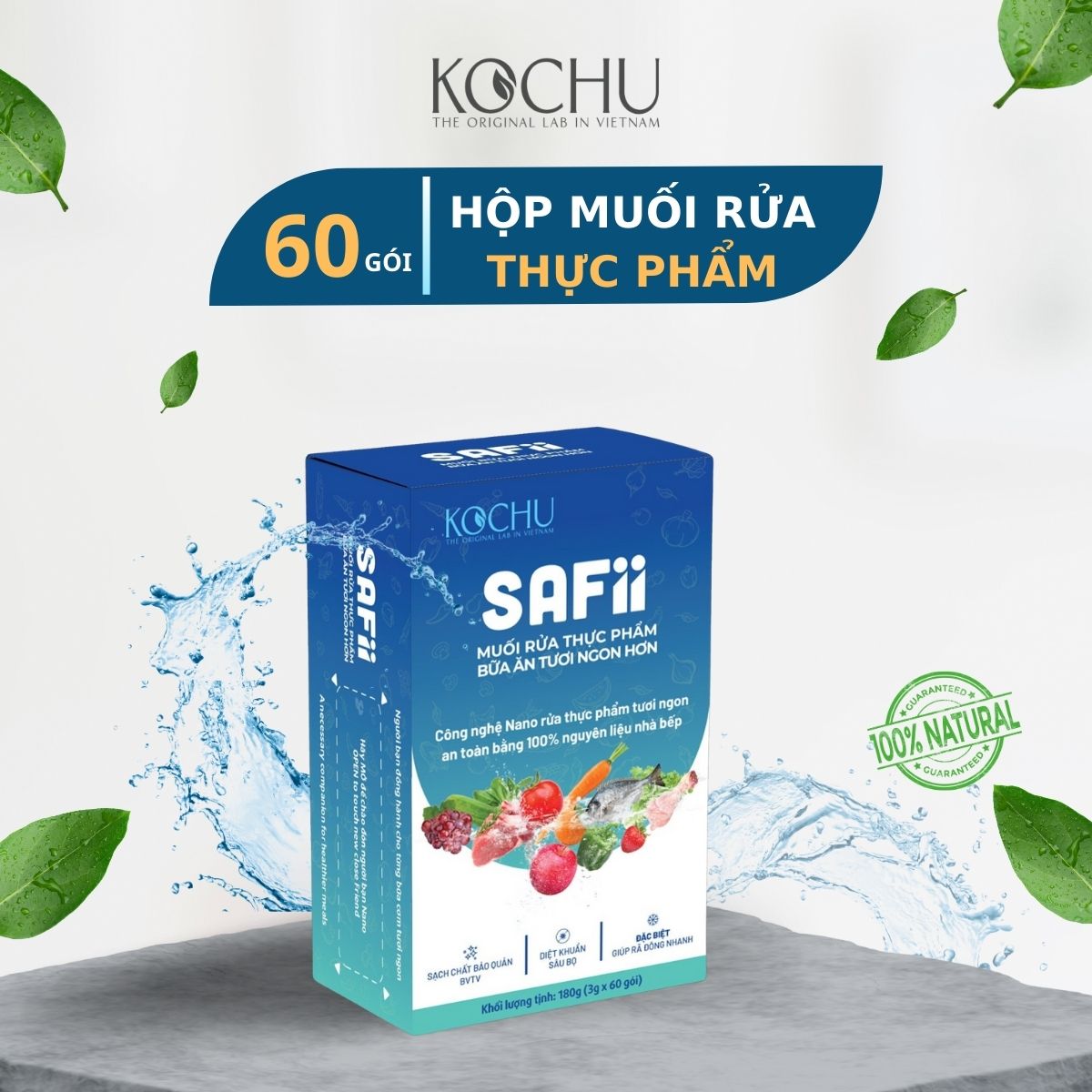 Muối Rửa Thực Phẩm Kochu Diệt Khuẩn Đến 99%