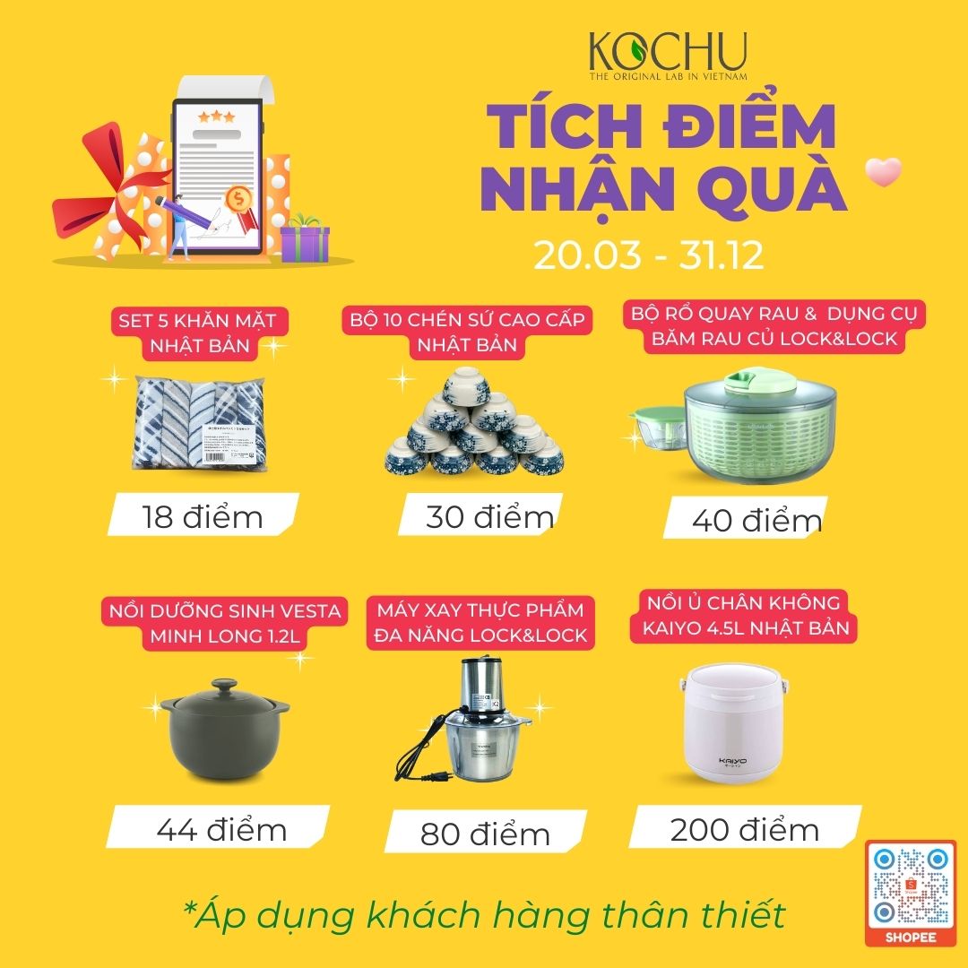 “TÍCH ĐIỂM ĐỔI QUÀ” – NHẬN NGAY ĐIỂM THƯỞNG KHI MUA HÀNG