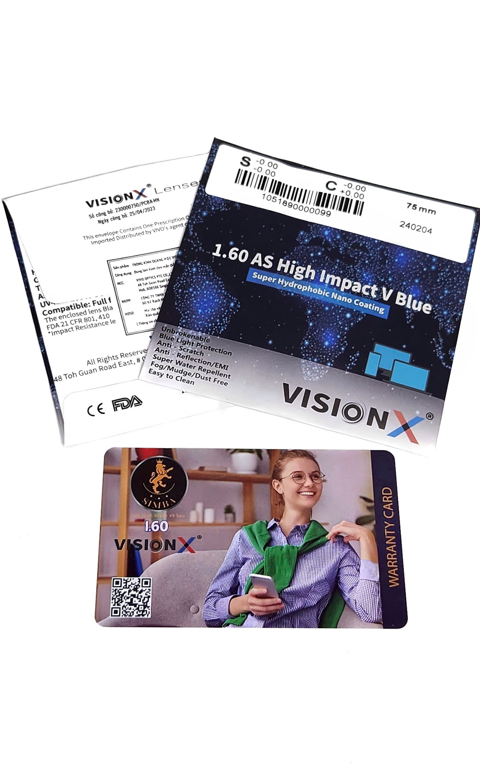 VisionX 1.6AS High Impact VBlue