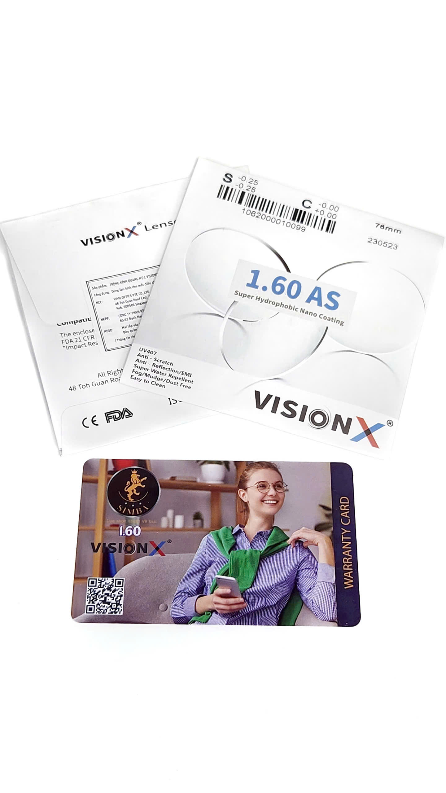 VisionX 1.6AS UV407