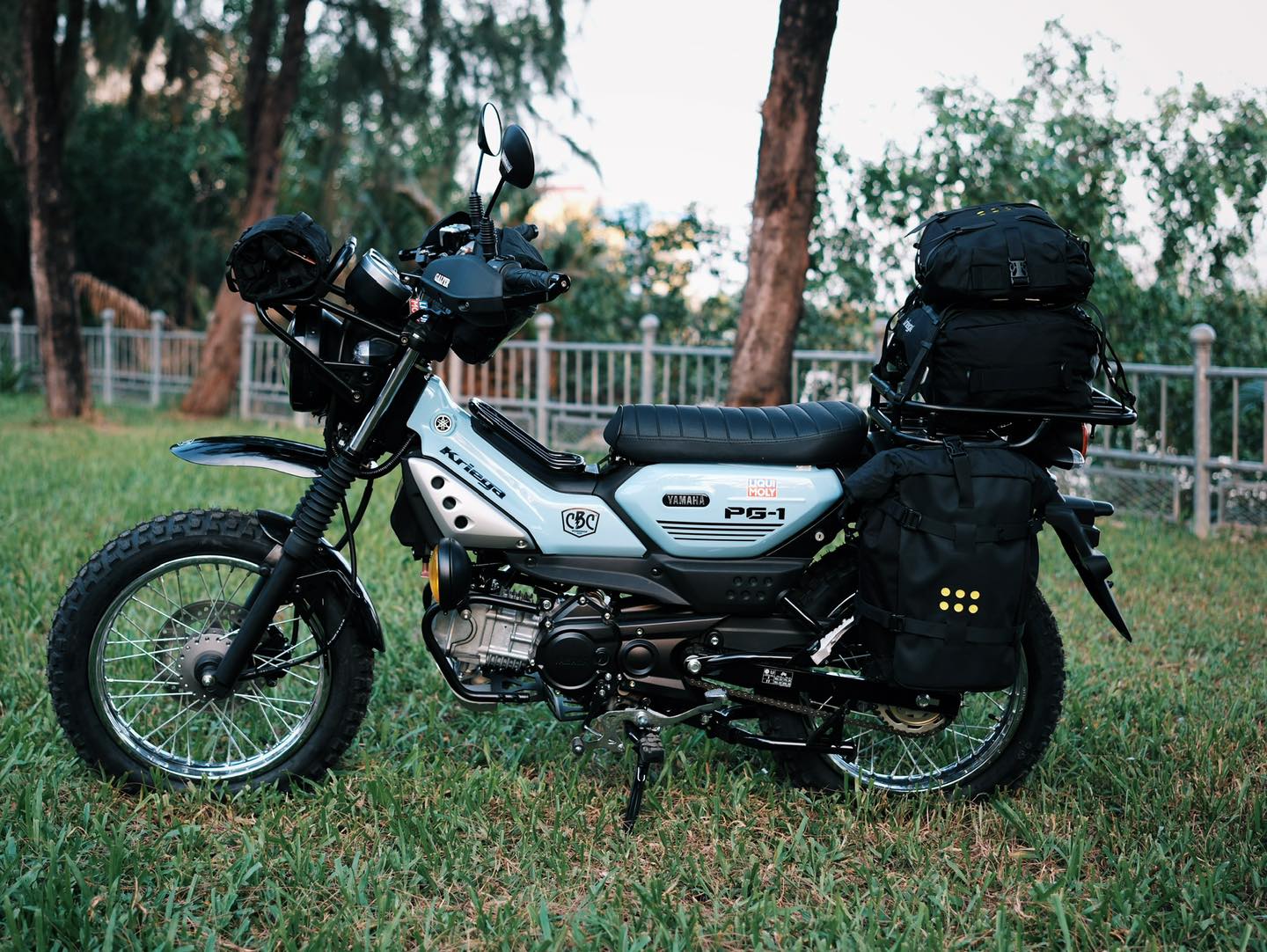 YAMAHA PG-1 độ phiên bản Kriega chuyên đi phượt lên rừng xuống biển