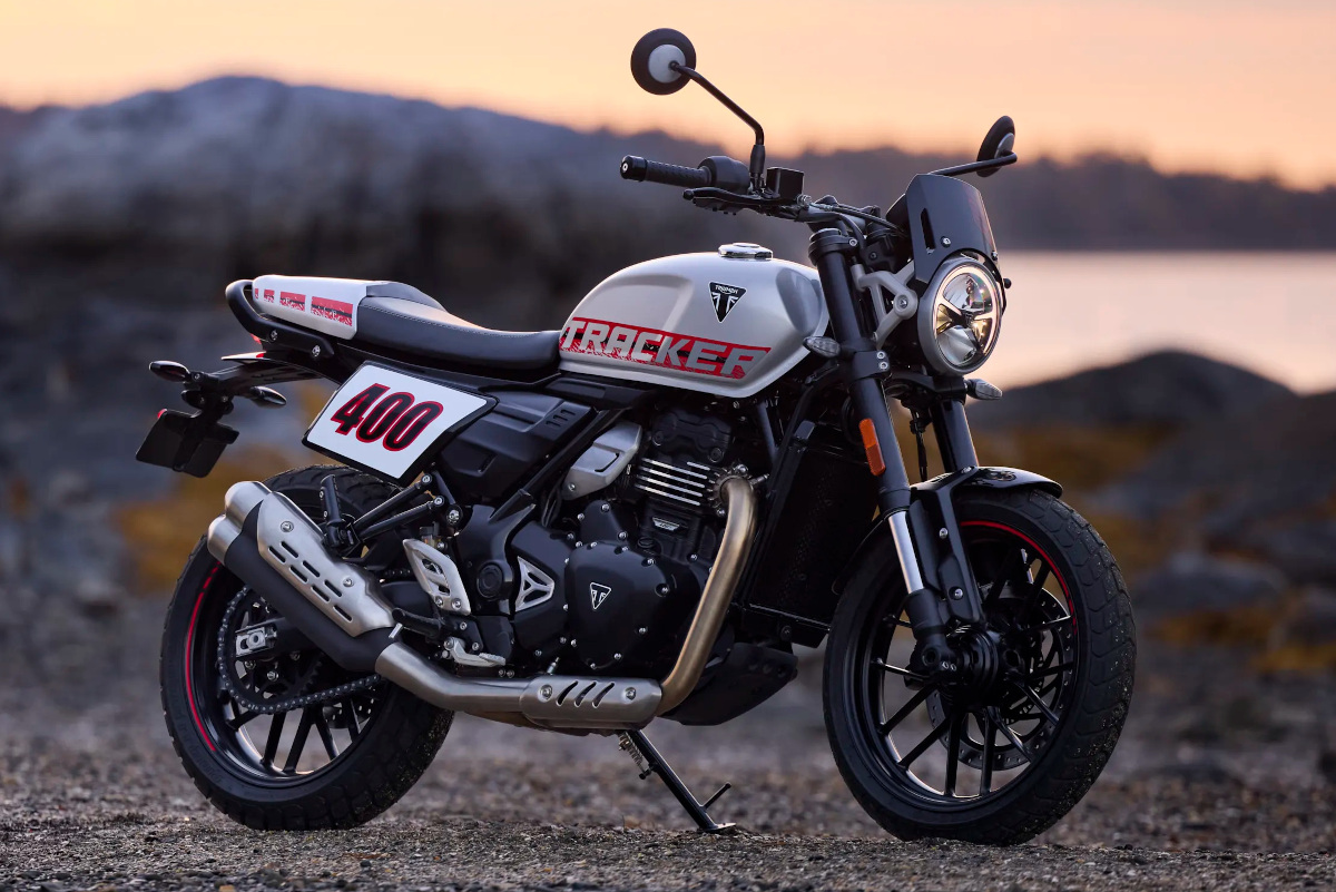 Tiêu đề: Triumph Tracker 400 2026 lộ diện – Nền tảng 400cc được tinh chỉnh theo hướng thể thao rõ nét hơn