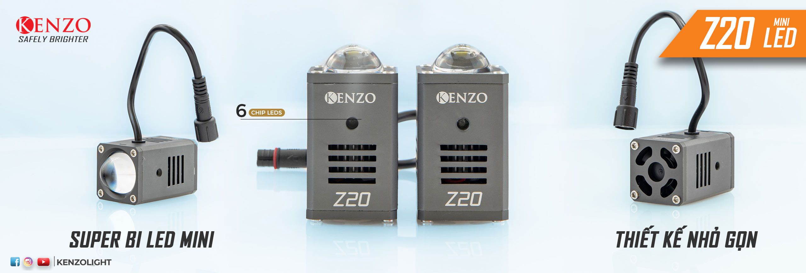 Thông tin đèn trợ sáng BI LED MINI KENZO Z20