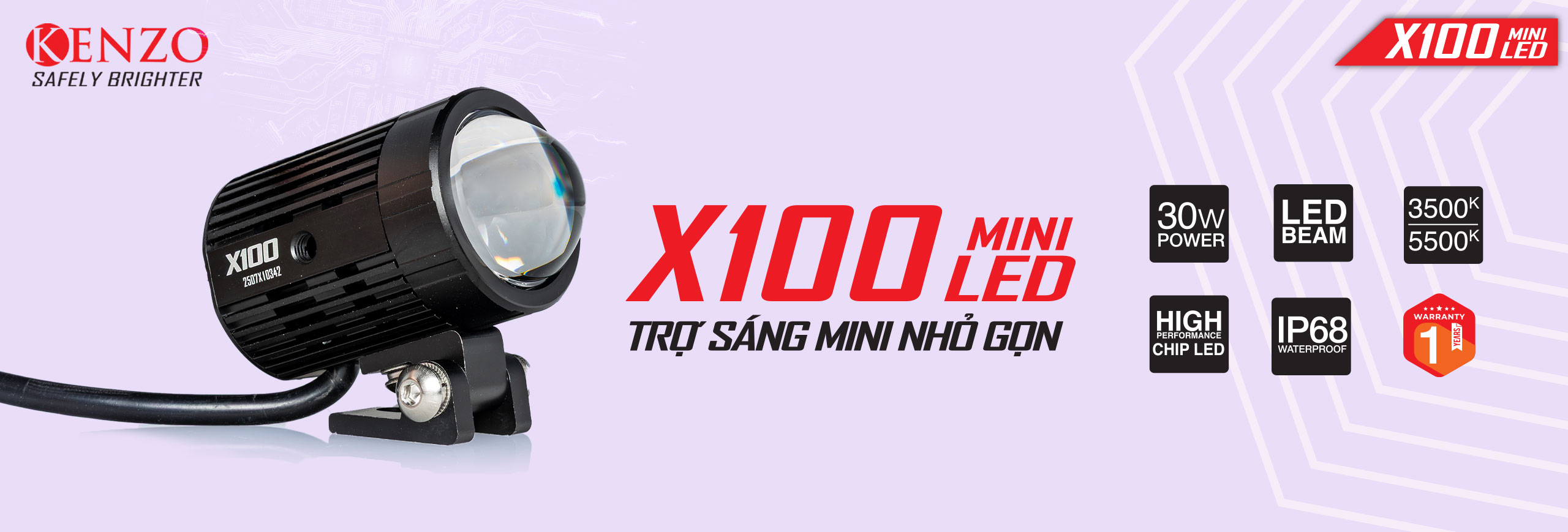 ĐÈN TRỢ SÁNG BI CẦU MINI KENZO X100 V-2025 ĐÈN TRỢ SÁNG BI CẦU MINI KENZO X100 V-2025