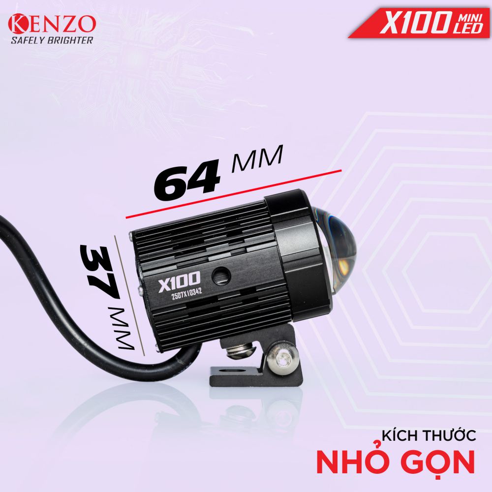 ĐÈN TRỢ SÁNG BI CẦU MINI KENZO X100 V-2025 ĐÈN TRỢ SÁNG BI CẦU MINI KENZO X100 V-2025