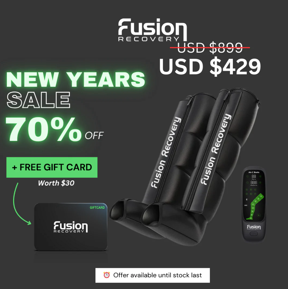 Máy Massage Nén Khí Fusion Phục Hồi Cơ Chân Chuyên Sâu