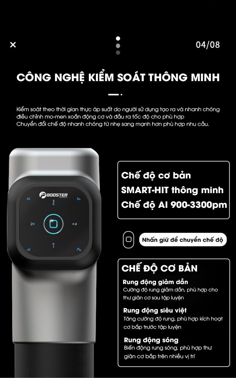 BOOSTER M2A- CẢM ỨNG THÔNG MINH THẾ HỆ MỚI- SẠC TYPE C