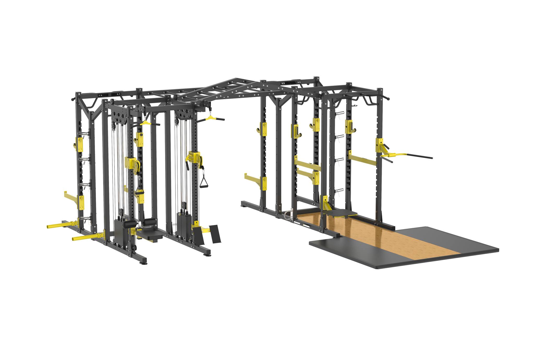 Dàn Rack đa năng kết hợp xô góc