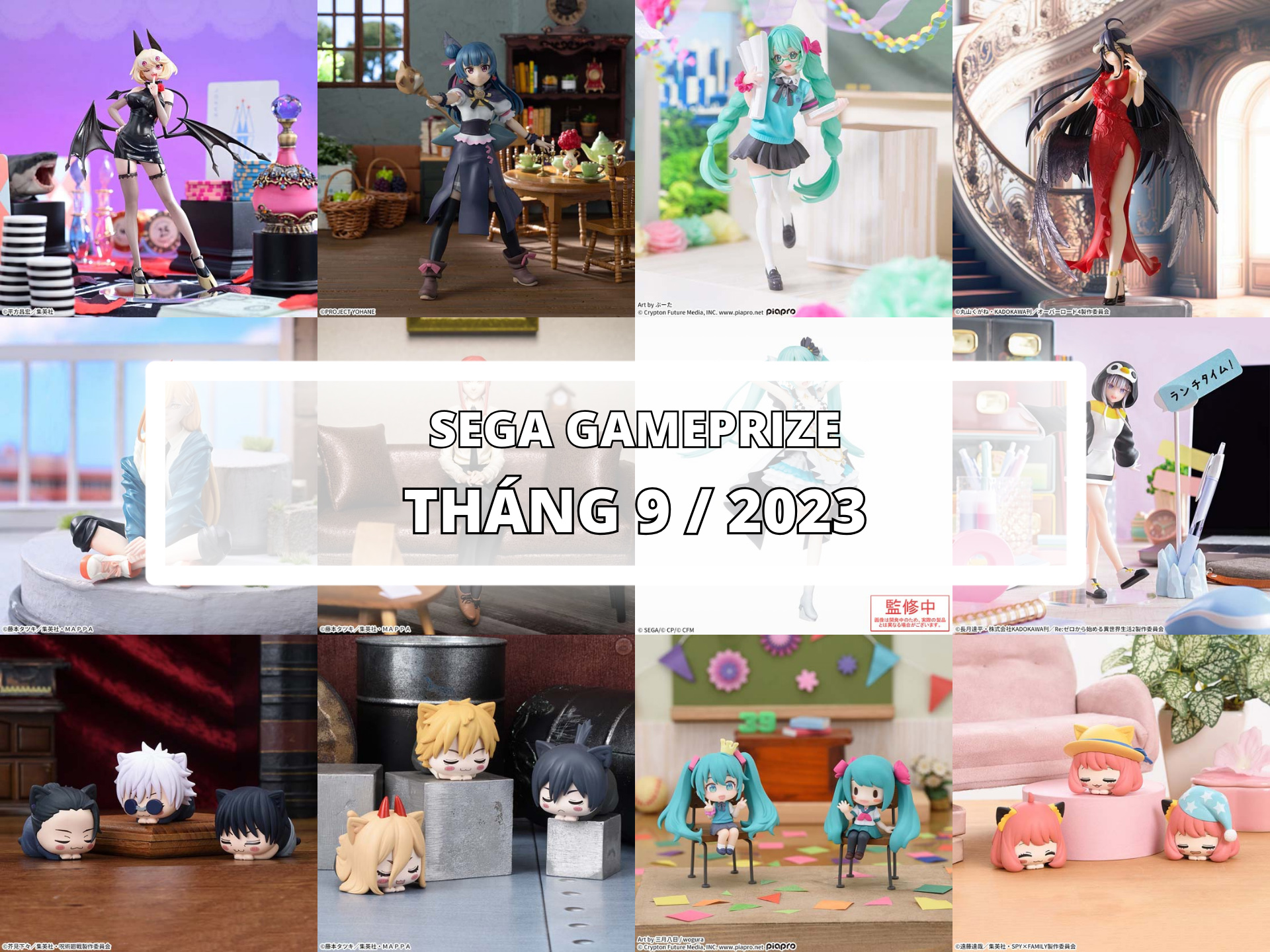 [SEGA] LỊCH PHÁT HÀNH MÔ HÌNH GAMEPRIZE THÁNG 9/2023