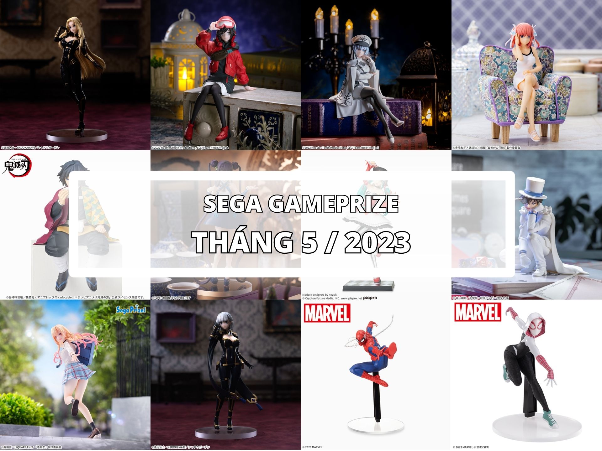 [SEGA] LỊCH PHÁT HÀNH MÔ HÌNH GAME PRIZE THÁNG 5/2023