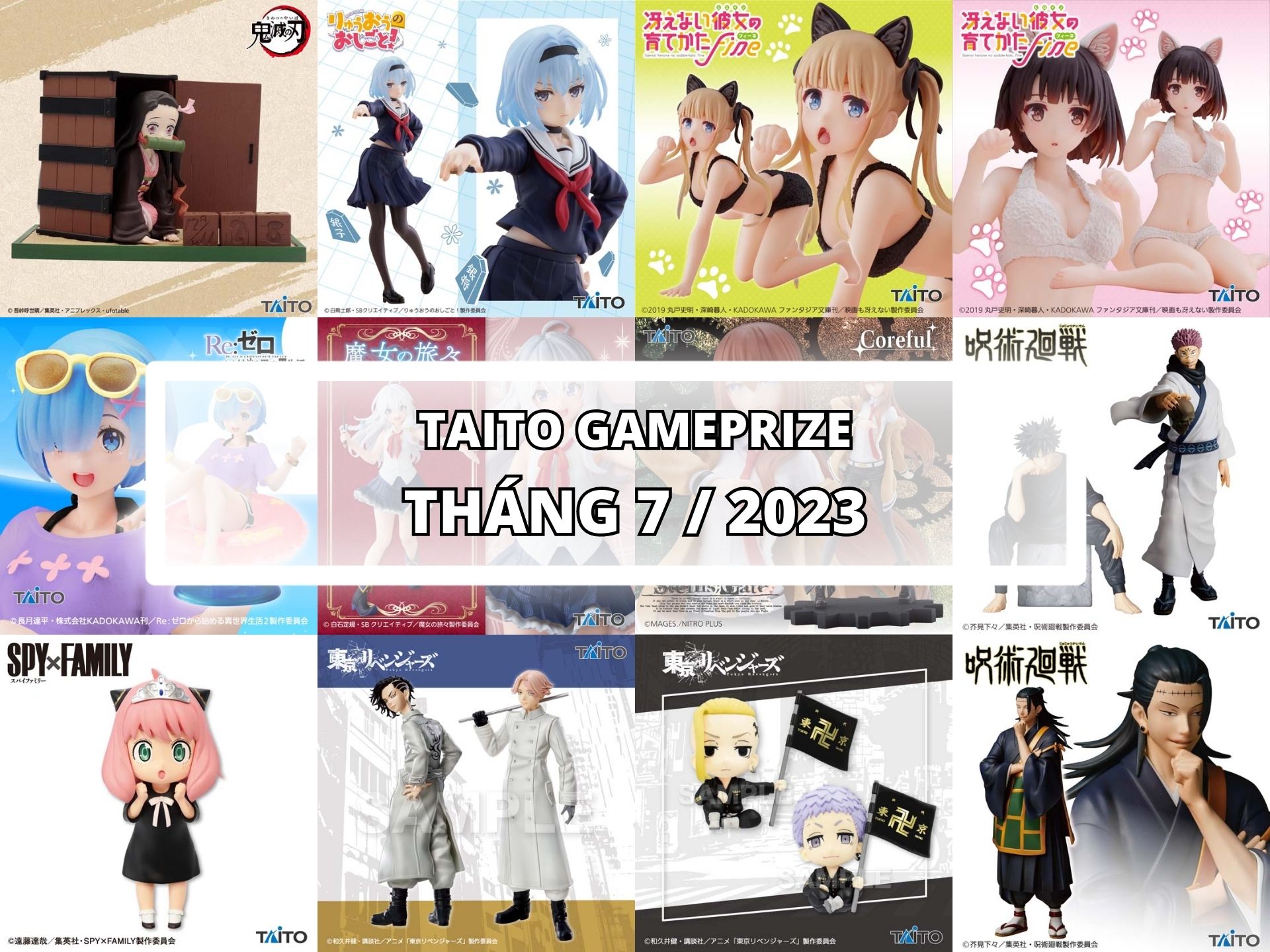 [TAITO] LỊCH PHÁT HÀNH MÔ HÌNH GAME PRIZE THÁNG 7/2023