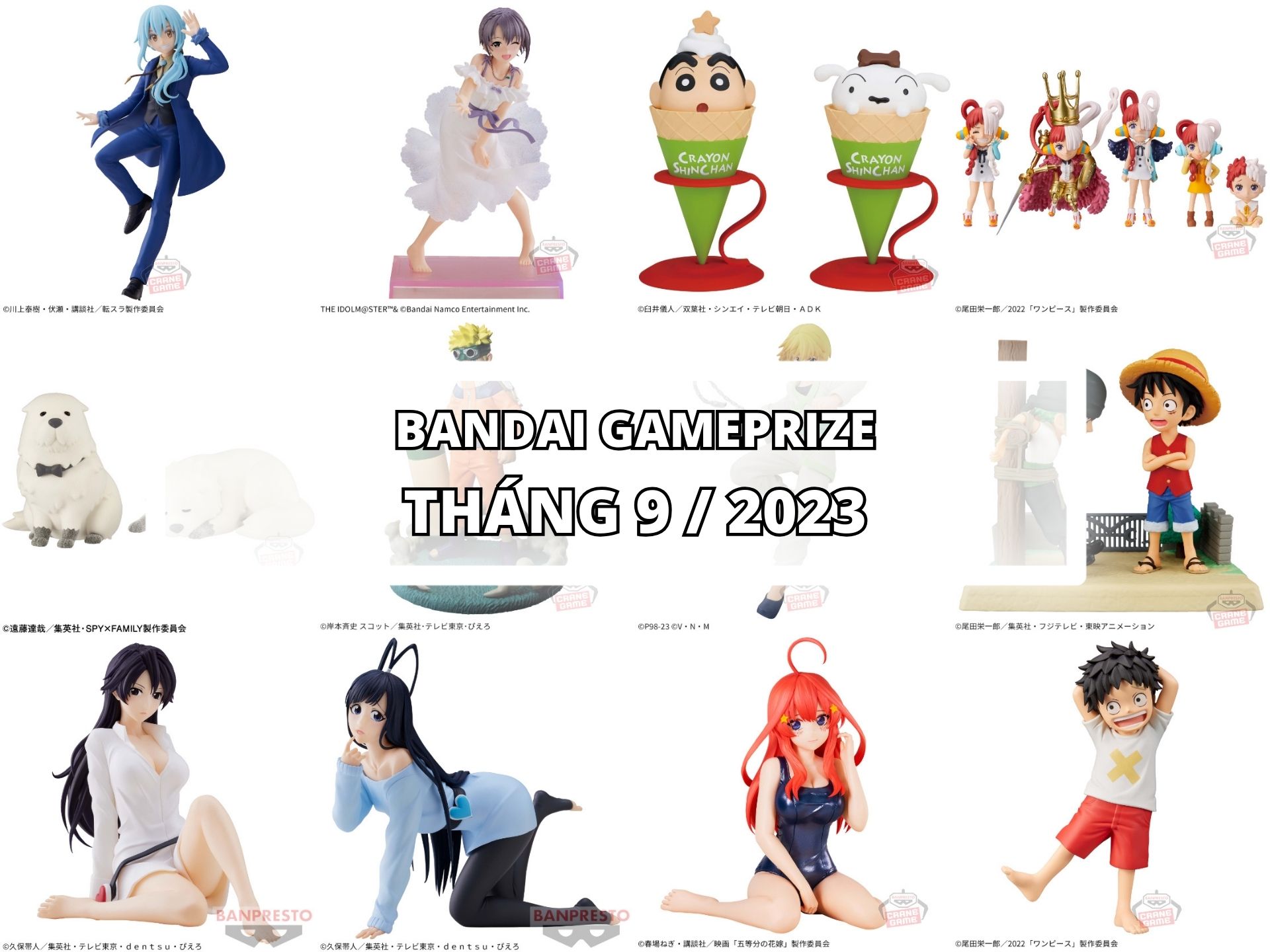 [BANDAI] LỊCH PHÁT HÀNH MÔ HÌNH GAMEPRIZE THÁNG 9/2023