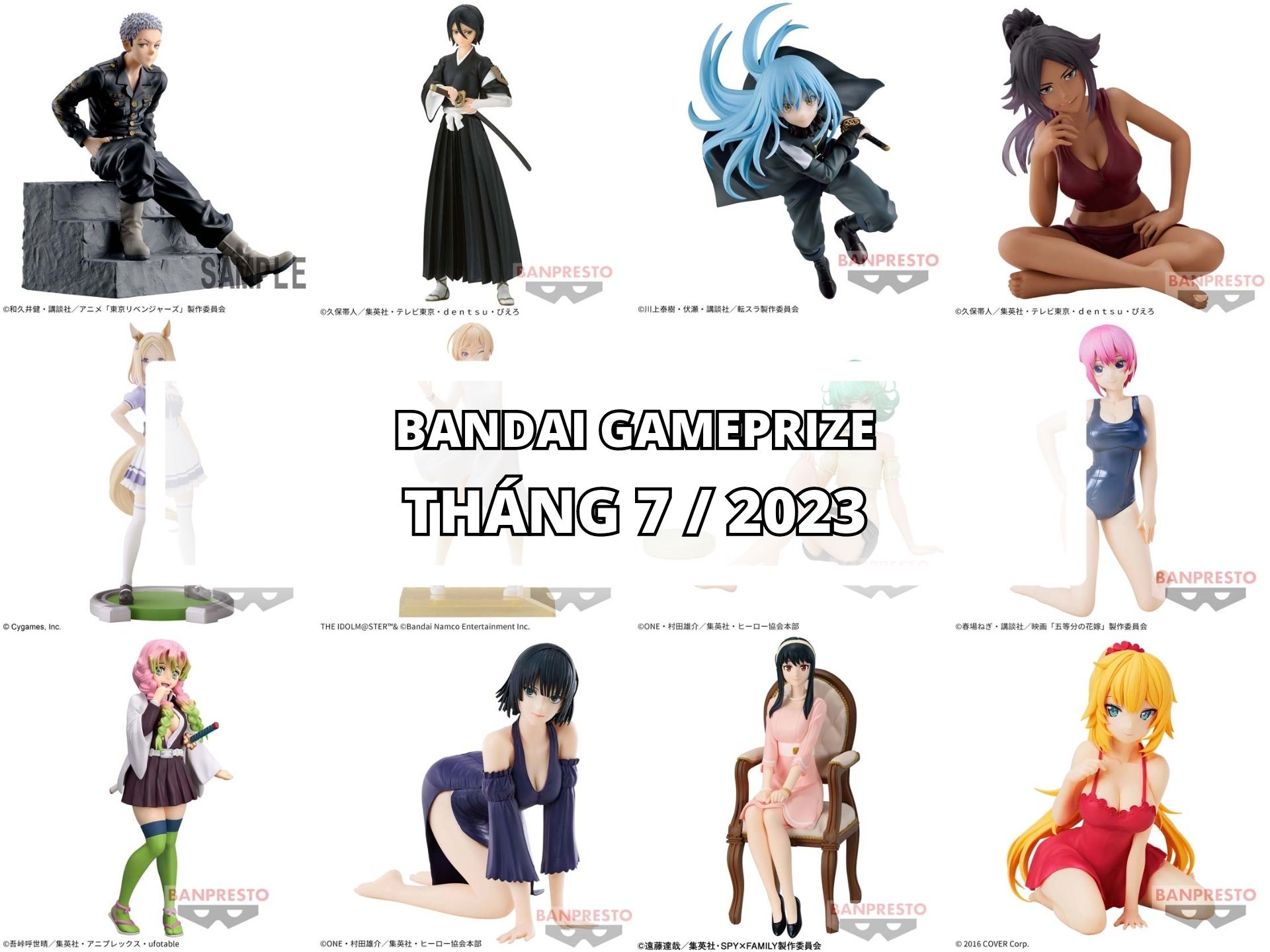 [BANDAI] LỊCH PHÁT HÀNH MÔ HÌNH GAMEPRIZE THÁNG 7/2023