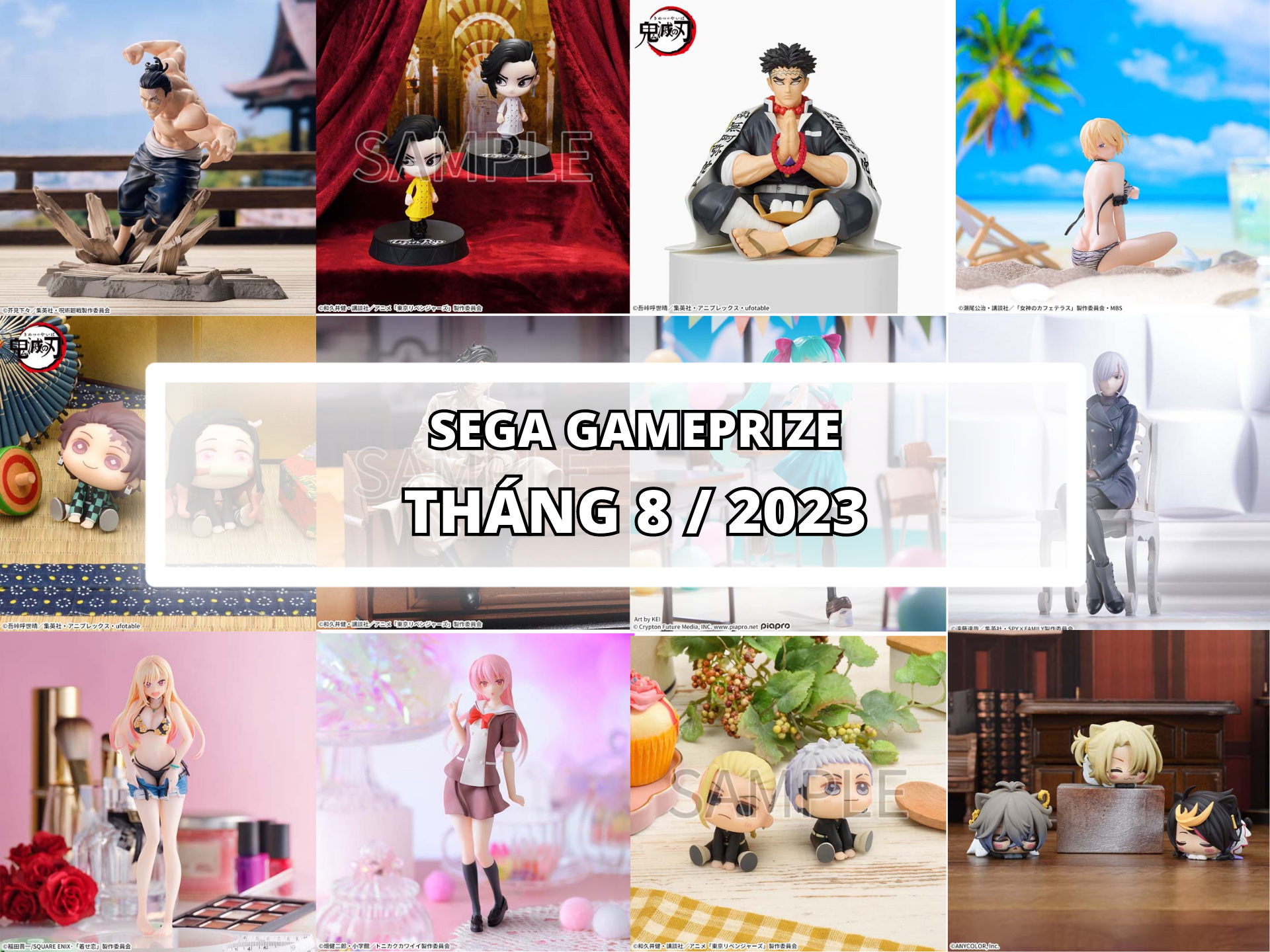 [SEGA] LỊCH PHÁT HÀNH MÔ HÌNH GAMEPRIZE THÁNG 8/2023