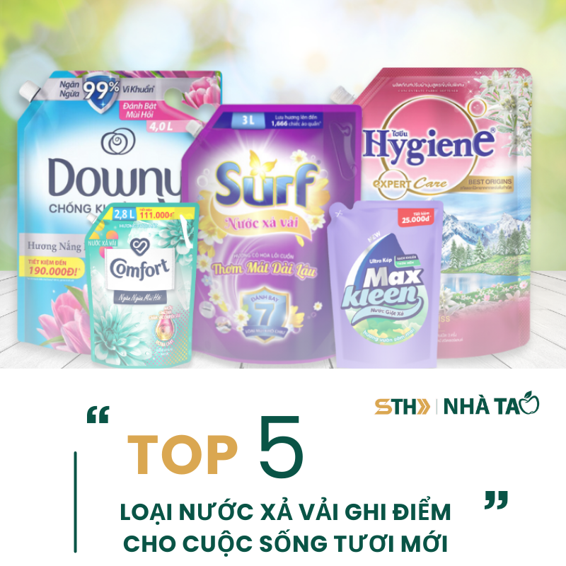 TOP 5 LOẠI NƯỚC XẢ VẢI GHI ĐIỂM CHO CUỘC SỐNG TƯƠI MỚI