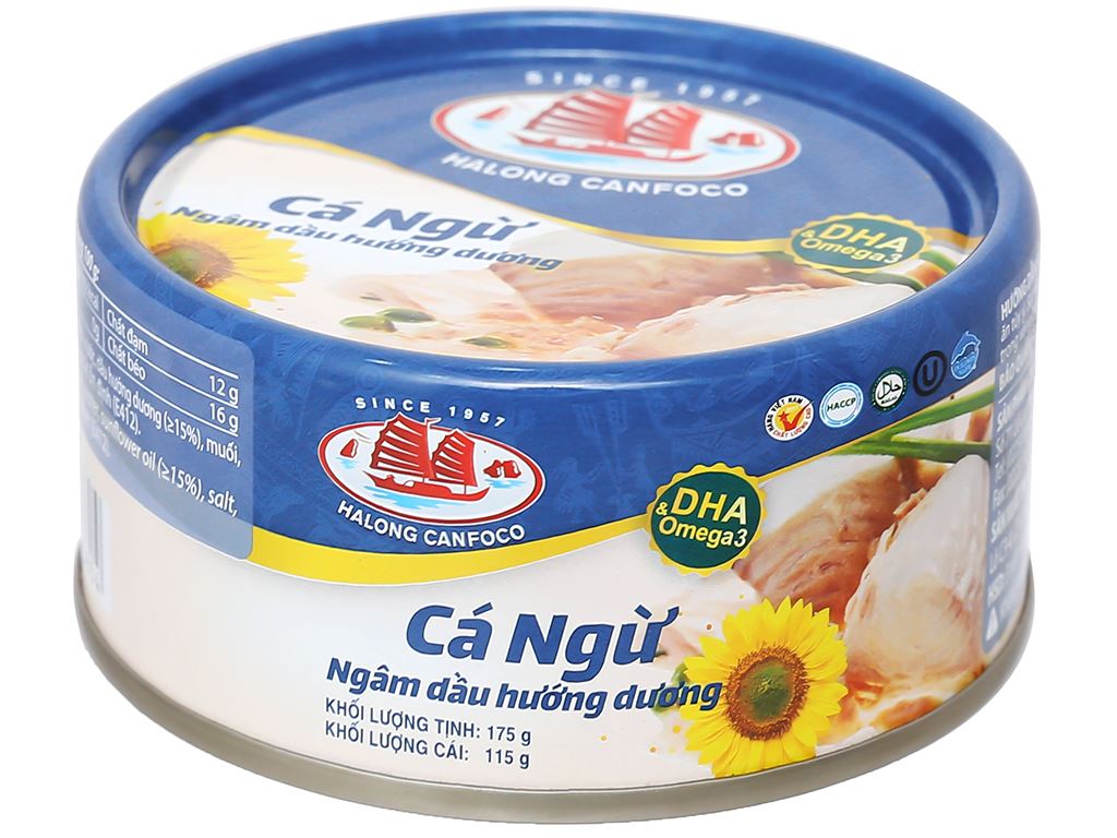 Cá ngừ ngâm dầu hướng dương Hạ Long Canfoco 175g