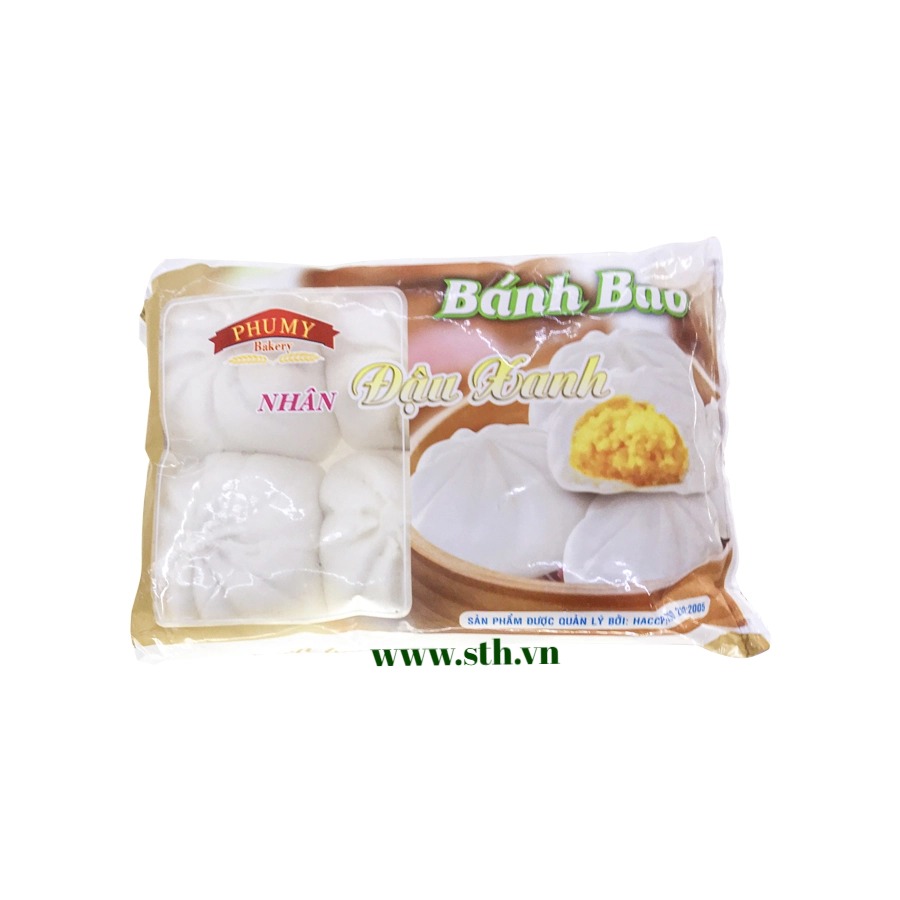 Bánh bao nhân đậu xanh 300g (6c/gói)
