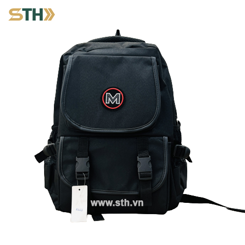 Balo thời trang màu đen mạnh mẽ - STH