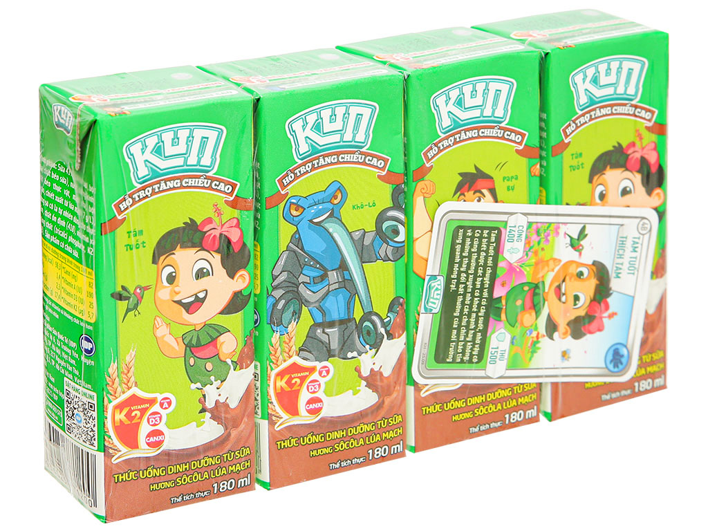 Sữa Kun Lúa mạch 180ml ( Thùng )
