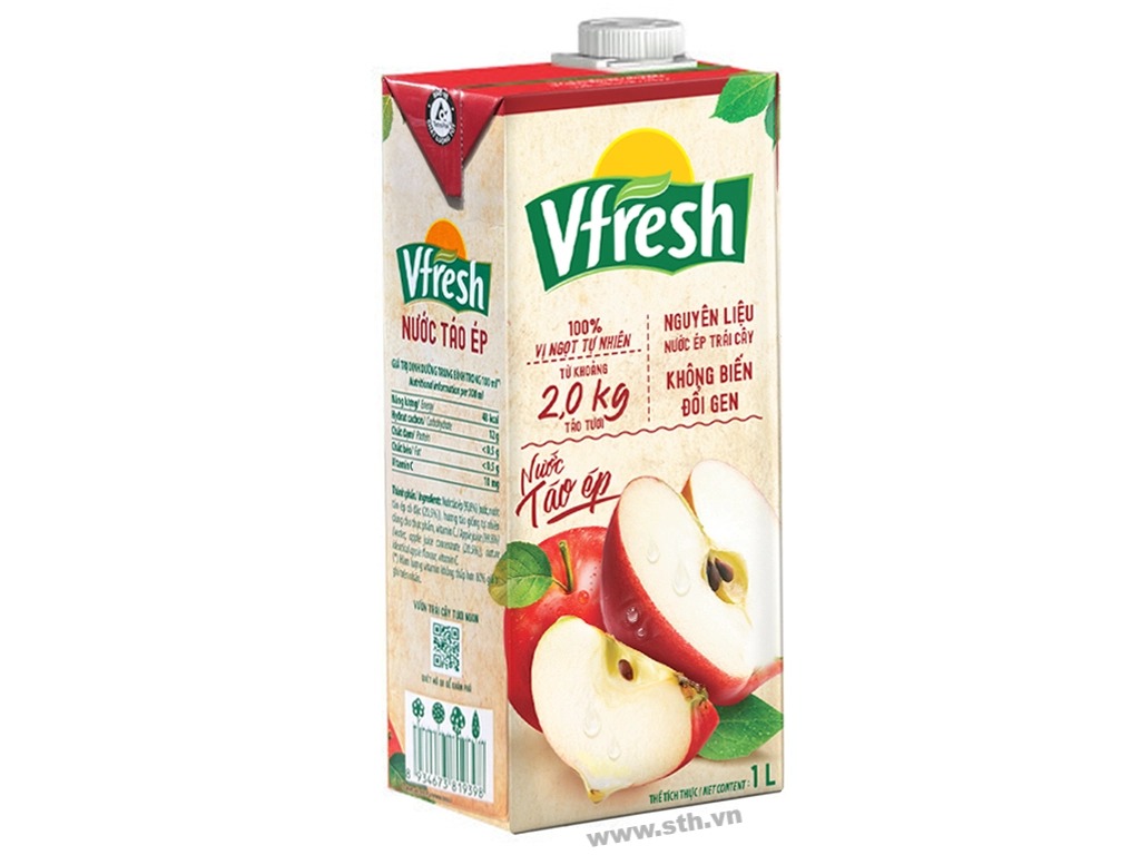 Vfresh - Nước táo ép 1L