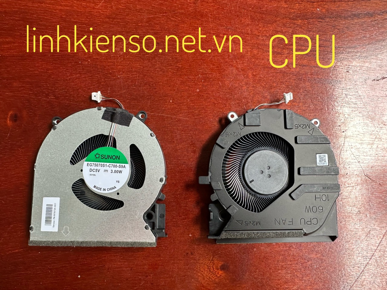 Fan HP VICTUS 16D 16E TPN-Q263 Q264 60W M75722-001 5V CPU GPU mới
