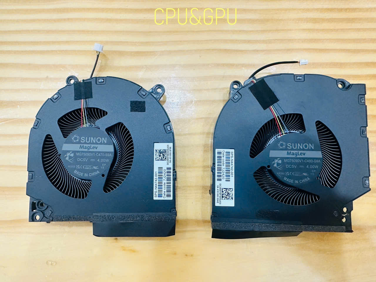 Fan HP Gaming VICTUS 16-R 16R 16S TPN-C169 RTX3050 CPU GPU