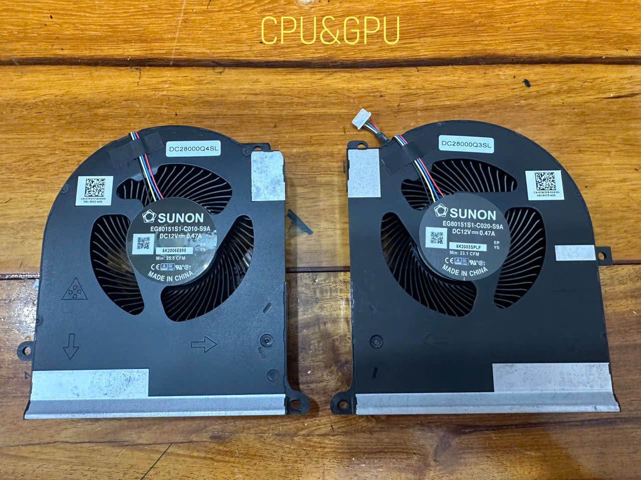 Fan Dell Alienware Area 51M R1 R2  51M R1 R2 0TPV77 0TW5Y8  CPU&GPU Hàng ORG