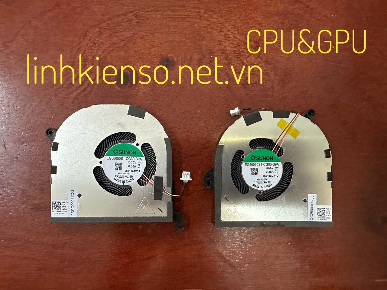 Fan Laptop Dell XPS 15 9500 009RK6 09RK6 0DJH35 DJH35 CPU GPU mới