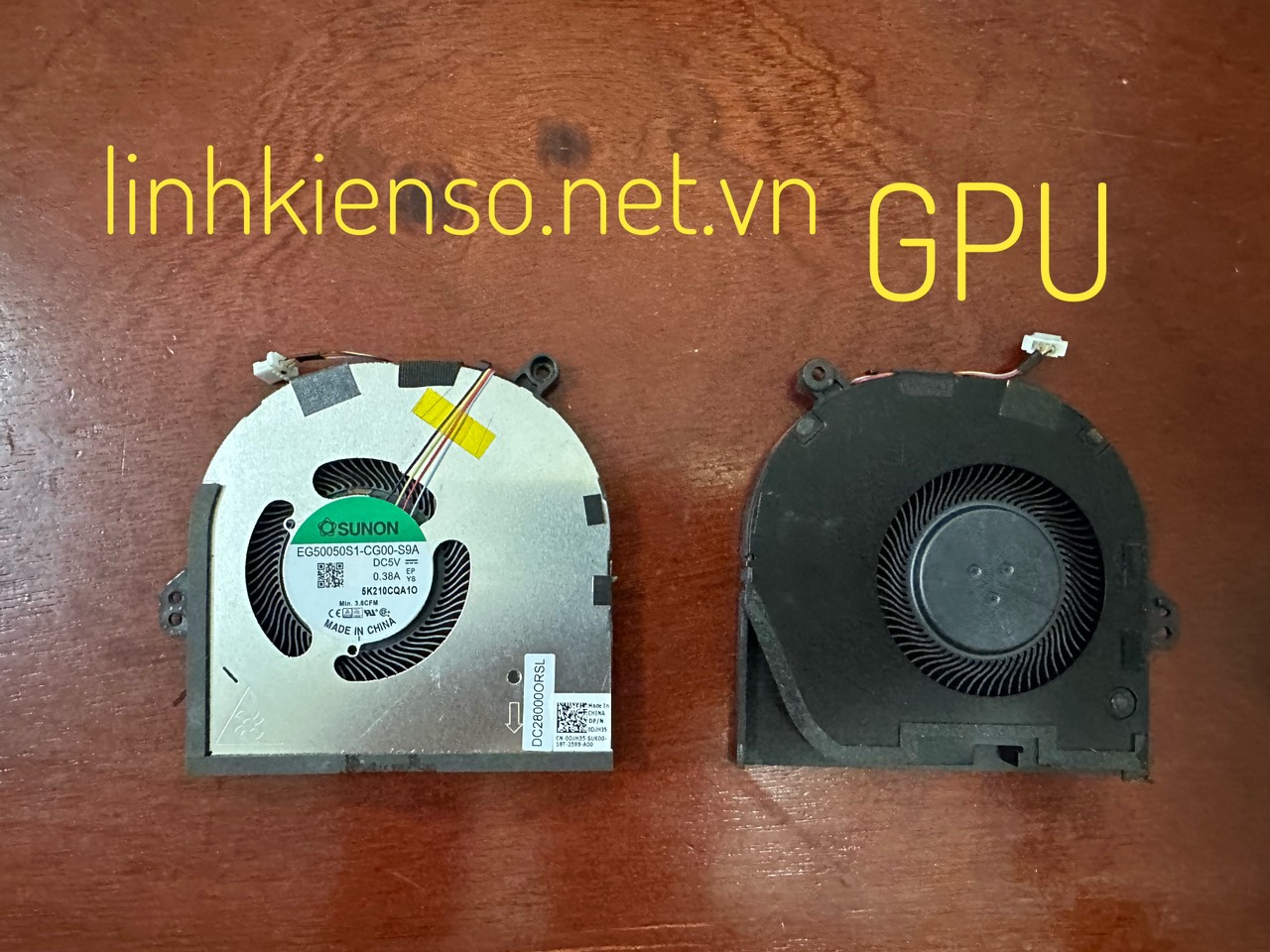 Fan Laptop Dell XPS 15 9500 009RK6 09RK6 0DJH35 DJH35 CPU GPU mới
