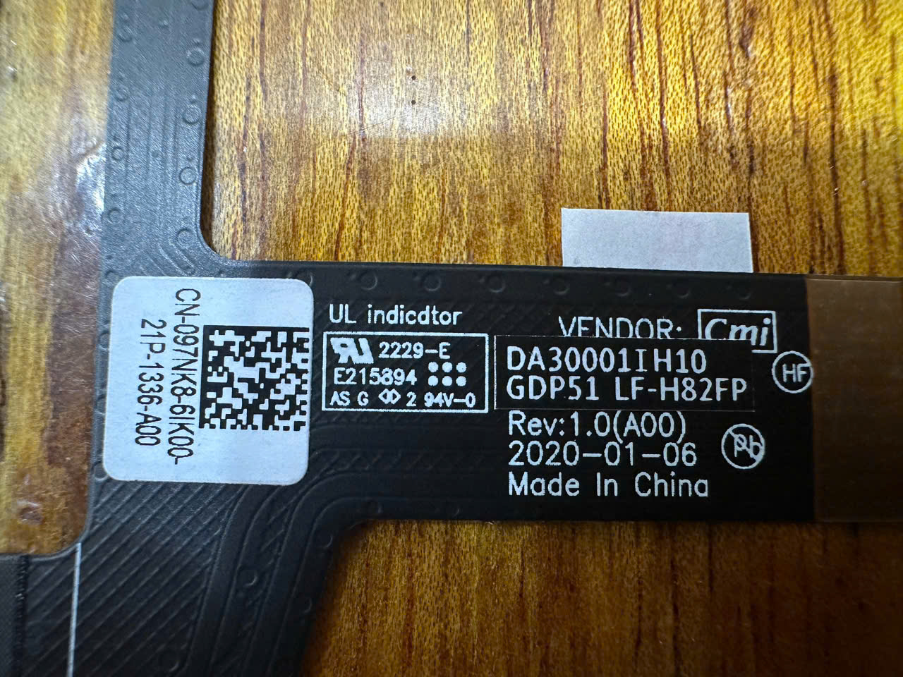 Cable Lcd Dell XPS 15 9510 9520 Precision 5560 LF-H82FP 097NK8 UHD 4K OLED